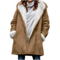 Women's Casual Loose Veet Thickened Solid Color Coats