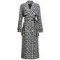 Women's Belt Hepburn Style Temperament Commute Mid-length Coats