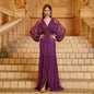 Women's French Style Long Dress Sleeve Sequined Dresses