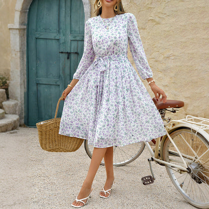 Women's Casual Holiday Broken Point Long Sleeve Dresses