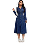 Women's Denim Thin High Class Elegant Long Dresses