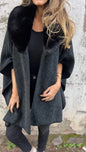 Women's Loose Long Sleeve Large Lapel Fur Coats