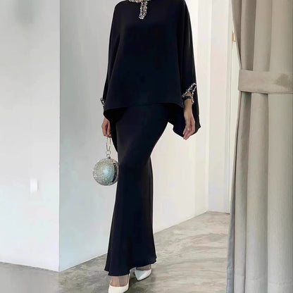 Slouchy Glamorous Popular Pearl Mop Dress Suits
