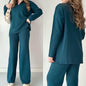 Women's Autumn Solid Color Fashion Lapel Loose Suits