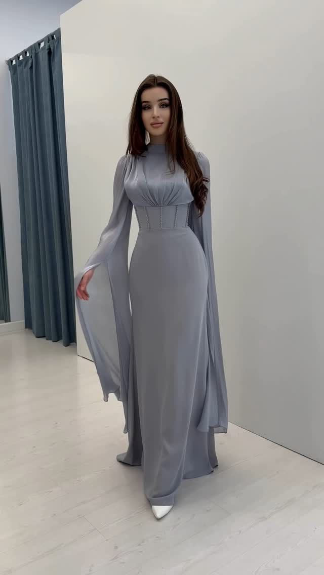 Women's Autumn Elegant Soft Long-sleeved Waist Dress Dresses
