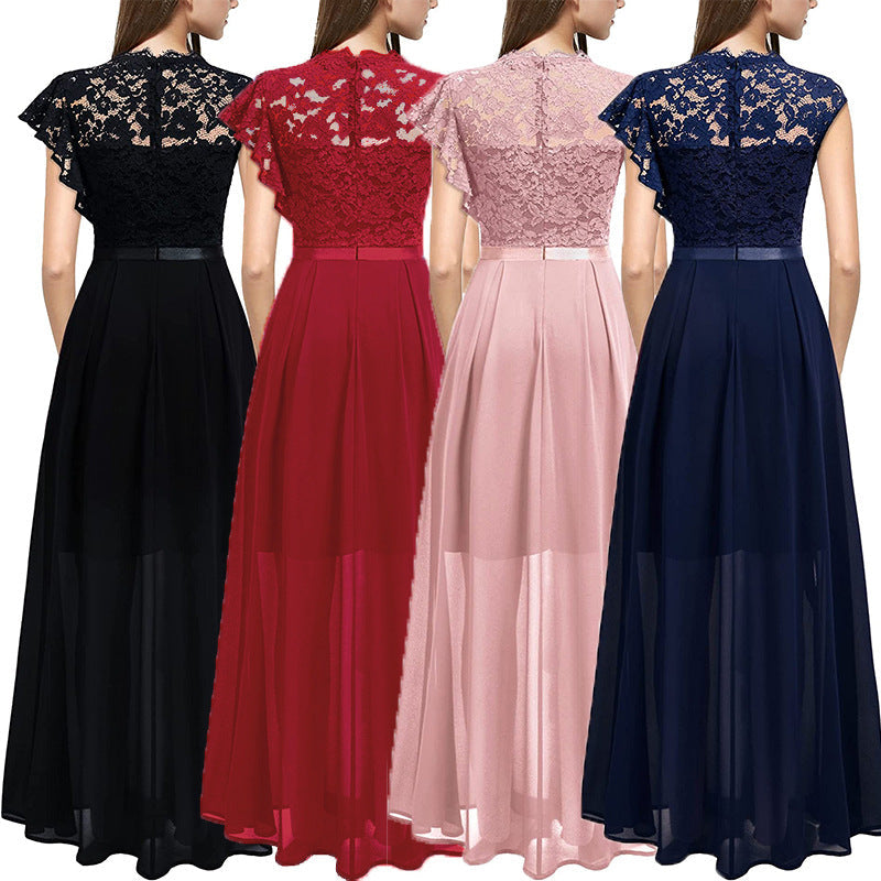 Women's Long Dress For Banquet Lace Bridesmaid Dresses