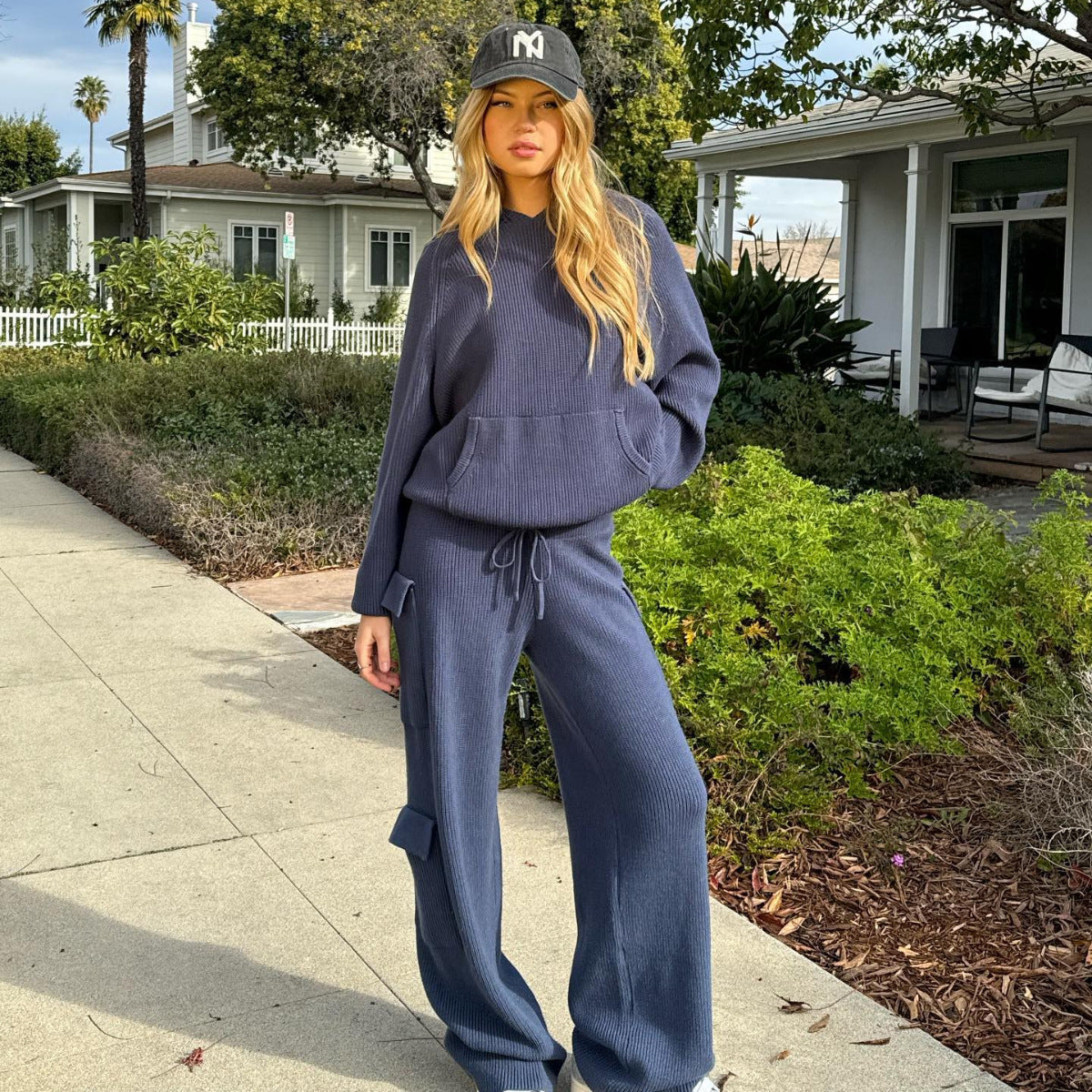 Women's Glamorous Fashion Hooded Sports Casual Suits