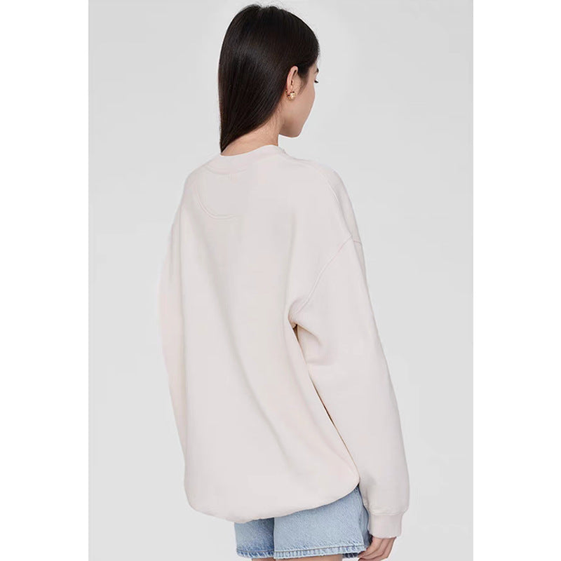 Women's Classic Towel Embroidery Special Embroidered Fleece Sweaters