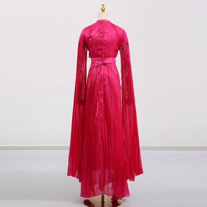 Women's French Royal Style Super Long Sleeve Retro Dance Dresses