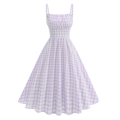 Wear Fresh British Lattice Strap High Dresses