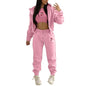 Women's Hoody Letter Printed Hooded Sports Casual Suits