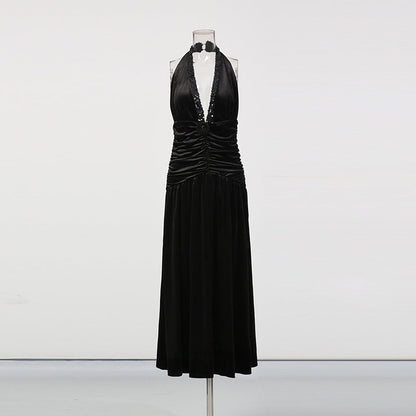 Women's Backless Slimming Irregular Sleeveless Sexy Dress Dresses