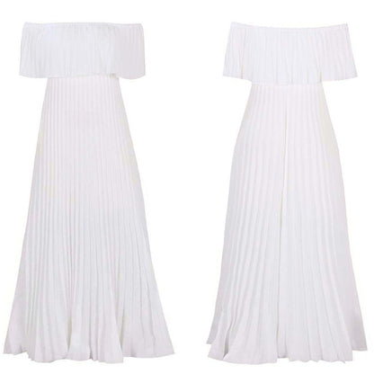 Women's Classy Sexy Pleated Maxi Dress Dresses