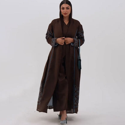 Women's Summer Loose Multicolor Long Dress Outside Coats