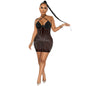 Sexy Spaghetti Straps Chest Wrap Rhinestone Dresses
