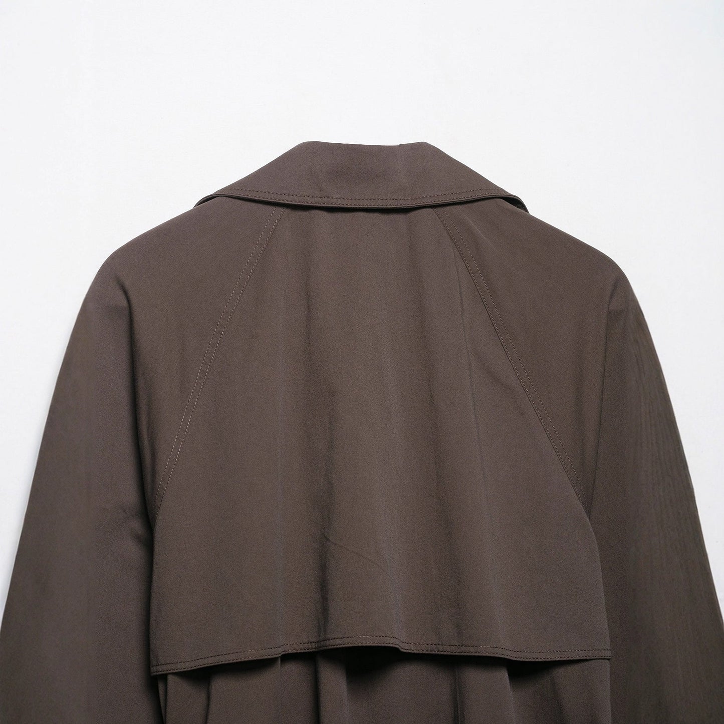 Cool Autumn Belt Button Decoration Trench Coats