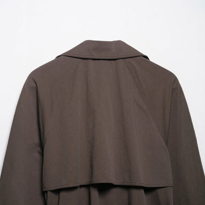 Cool Autumn Belt Button Decoration Trench Coats