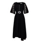 Fashion Chiffon Patchwork Beaded African Dress Dresses