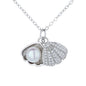Shell Pearl Female Platinum Singapore Simple Style Necklaces