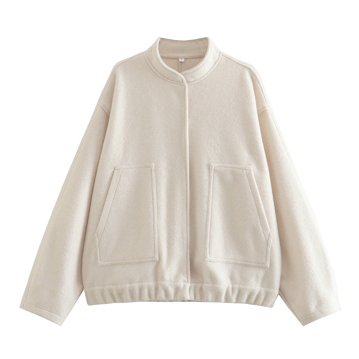 Women's Simple Versatile Stand Collar Zipper Casual Coats