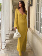 Beach Vacation Bikini Crocheted Knitted Long Dresses