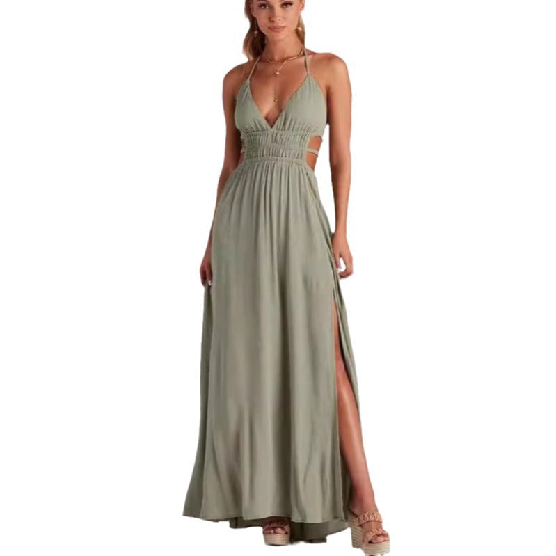 Leisure Long Sling Summer Elegant Commuter Dresses