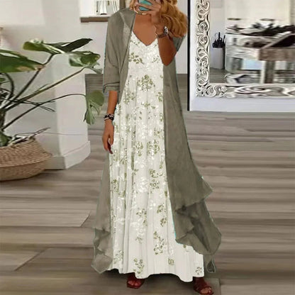 Women's Commute Style Dignified Goddess Idle Digital Dresses