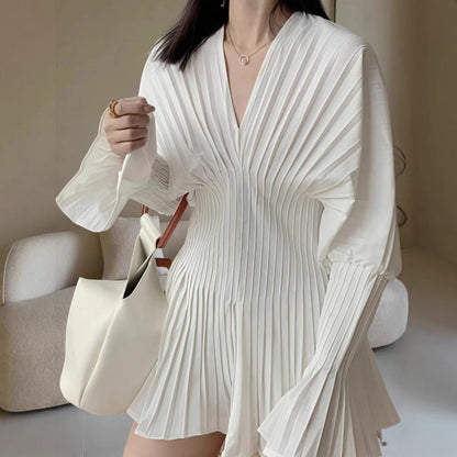 Profile White Shirt Temperament Flared Long Blouses