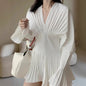 Profile White Shirt Temperament Flared Long Blouses