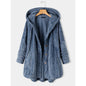 Women's Single-breasted Loose Casual Plush Temperament Long Sweaters