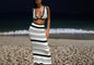 Seaside Beach Textured Bikini Casual Sling Dresses