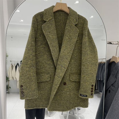 Double-sided Wool Overcoat Female Temperament Korean Coats