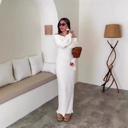 Autumn Sexy Soft Temperament Long Sleeve Dresses