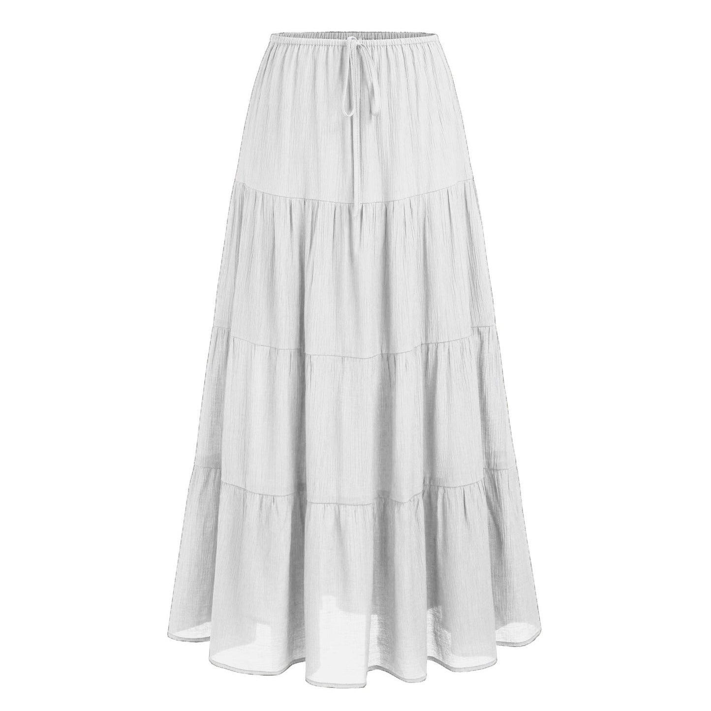Women's Waist Elastic Large Swing Loose Patchwork Skirts