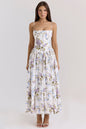 Elegant Gentle Slimming Floral Strap Dress Dresses