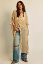 Women's Sweet Peach Summer Vacation Style Irregular Blouses