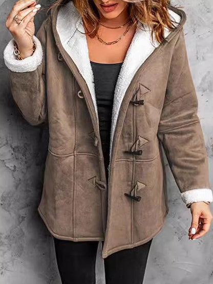 Women's Durable Mid-length Trench Overcoat Warm Coats