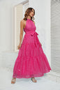 Women's Summer Halter Ruffled Long Dress Dresses