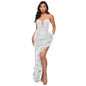 Women's Tube Sequined Feather Dress French Dresses