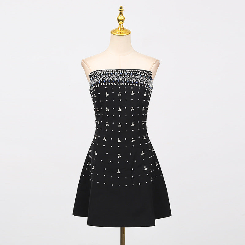 Women's Bright Black Charming Light Luxury High-grade Dress Dresses