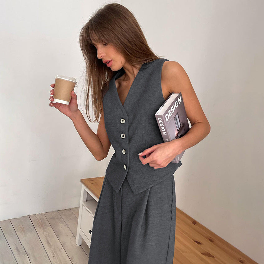 Women's Summer Trousers Fashion Commuter Simple Sense Suits