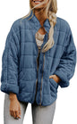 Women's Solid Color Stand Collar Loose Long Coats