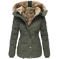 Women's Winter Warm Fur Collar Cotton Clothes Coats