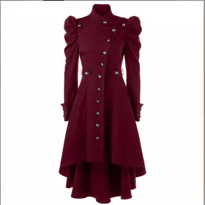 Women's Trench Stand-up Collar Slim Fit British Coats