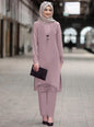 Women's Wear Robe Burning Flower Dress Two-piece Suits
