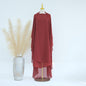 Solid Color Front Rear Chiffon Big Dresses