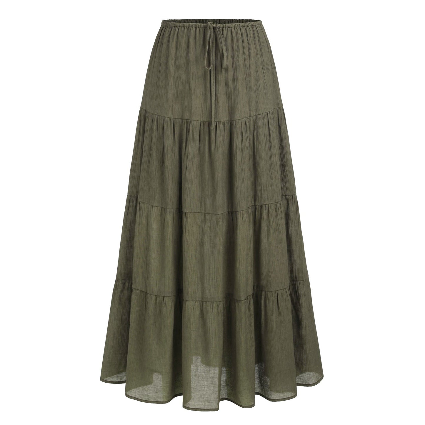 Women's Waist Elastic Large Swing Loose Patchwork Skirts