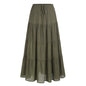 Women's Waist Elastic Large Swing Loose Patchwork Skirts