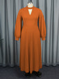 Small Stand Collar Banquet Dress Autumn Skirts