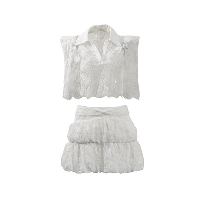 Women's Sexy Pure Desire Style Lace High Suits